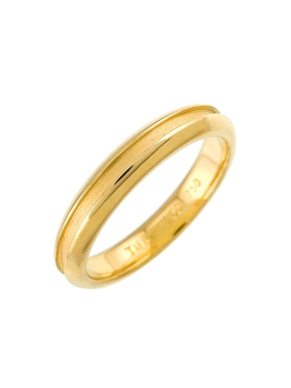 Tiffany & Co Grooved Ring 18K Yellow Gold